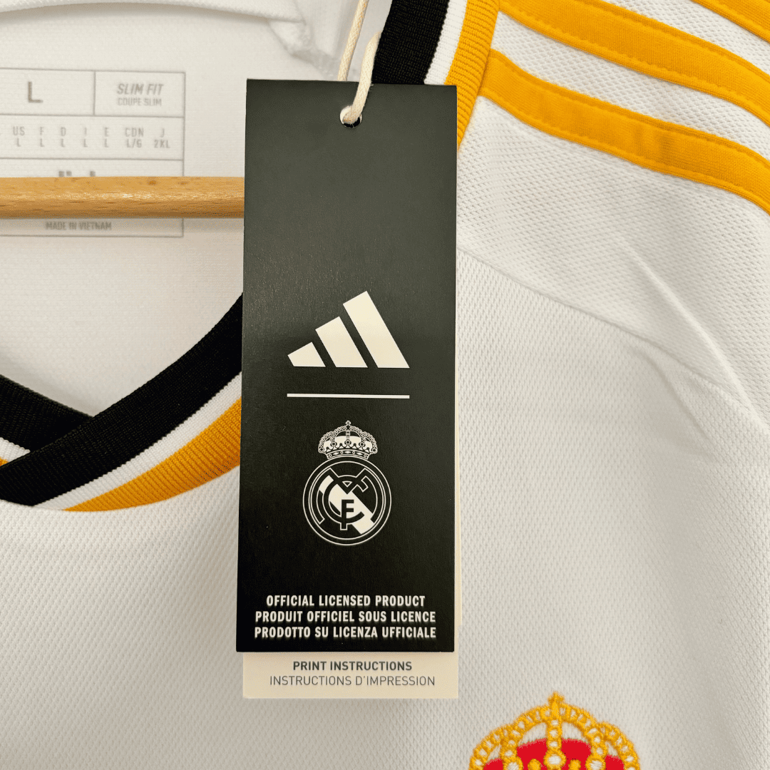 Camiseta Adidas Real Madrid Primera Equipación Champions League 2023/24 + Bellingham - Soyvillamelon
