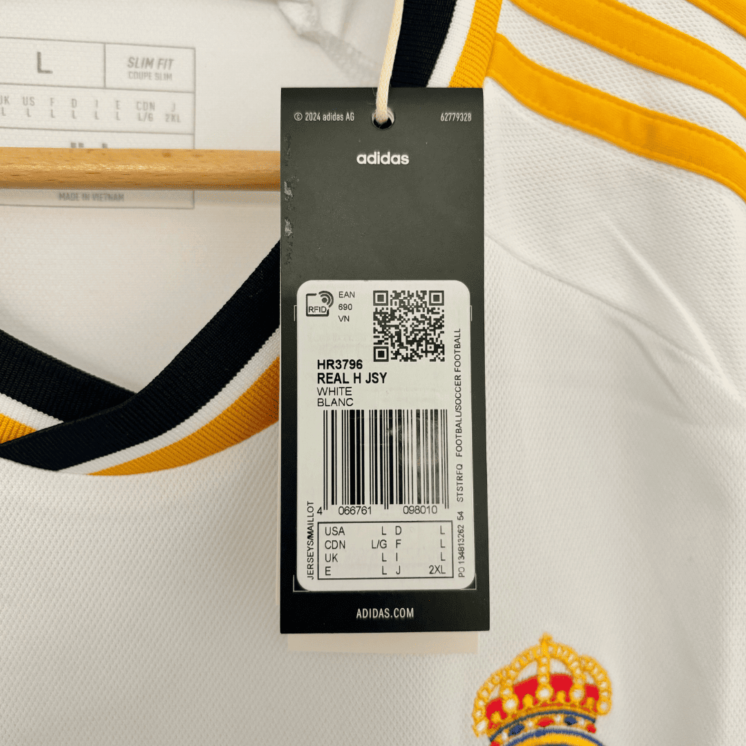 Camiseta Adidas Real Madrid Primera Equipación Champions League 2023/24 + Bellingham - Soyvillamelon