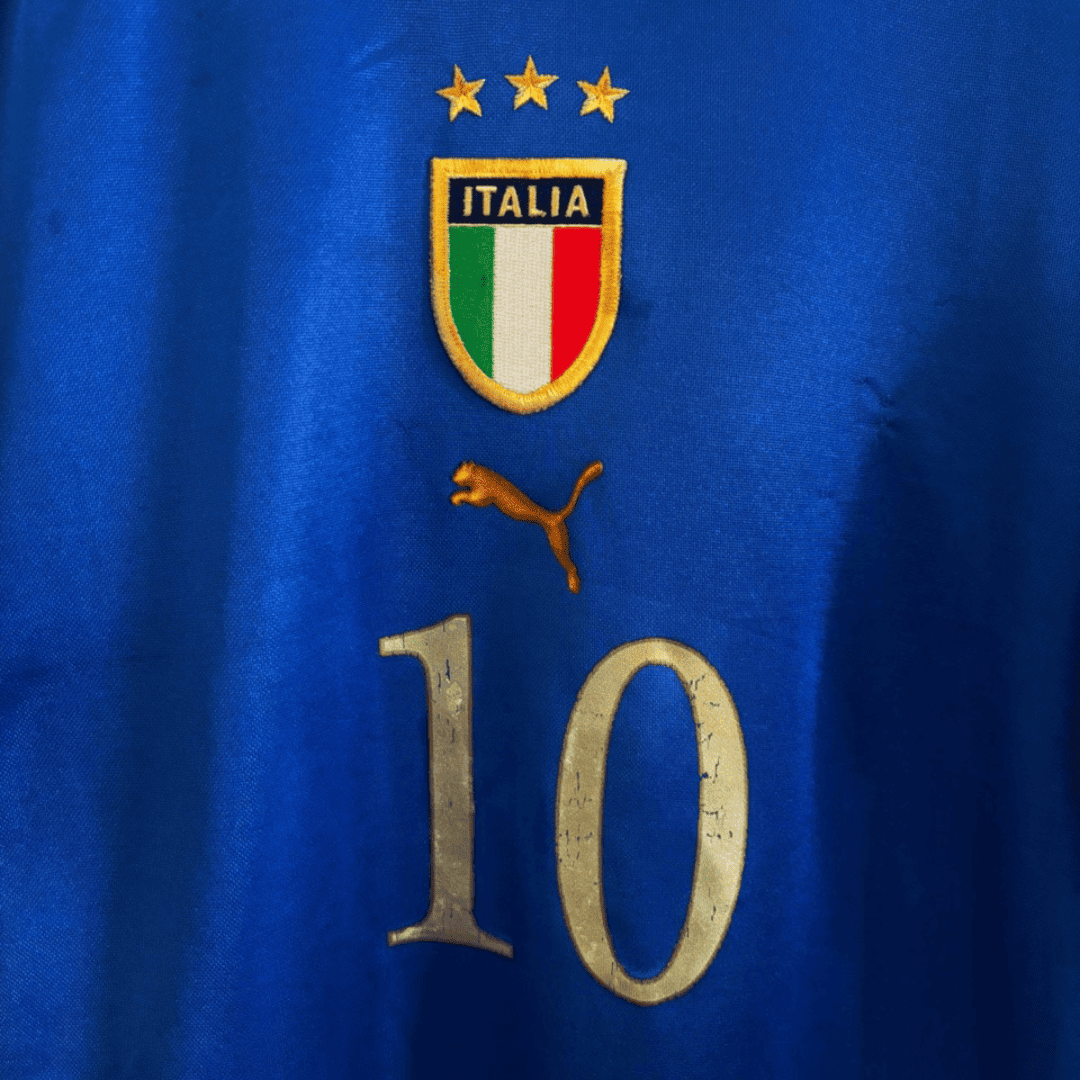 Camiseta Puma Italia Primera Equipación 2004/05 + Totti - Soyvillamelon