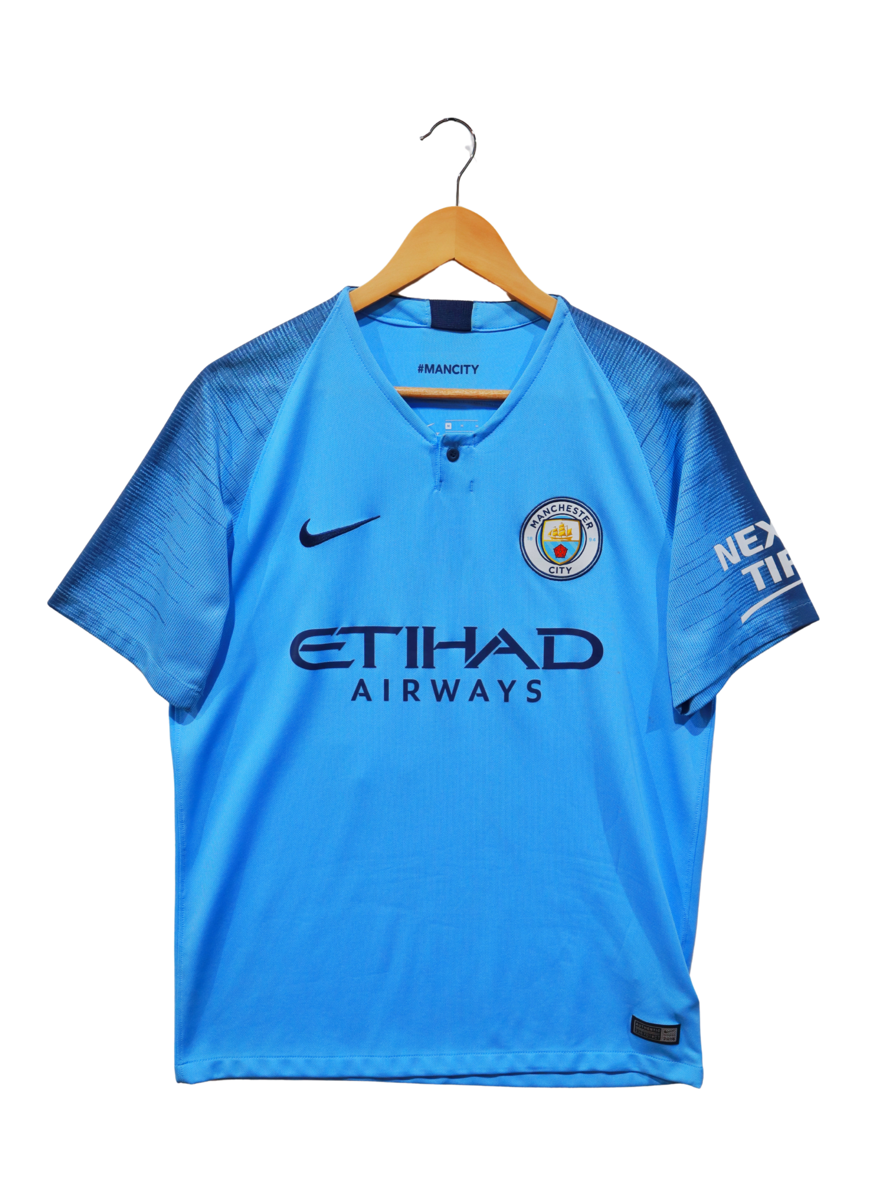 Camiseta retro Manchester City 2018/19 de Sergio Agüero original.
