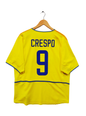 Camiseta vintage del Inter de Milán 2002/03 de Hernán Crespo en color amarillo