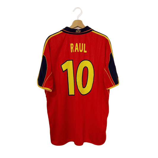 Camiseta Adidas España Equipación Titular Euro 2000 + Raúl 10