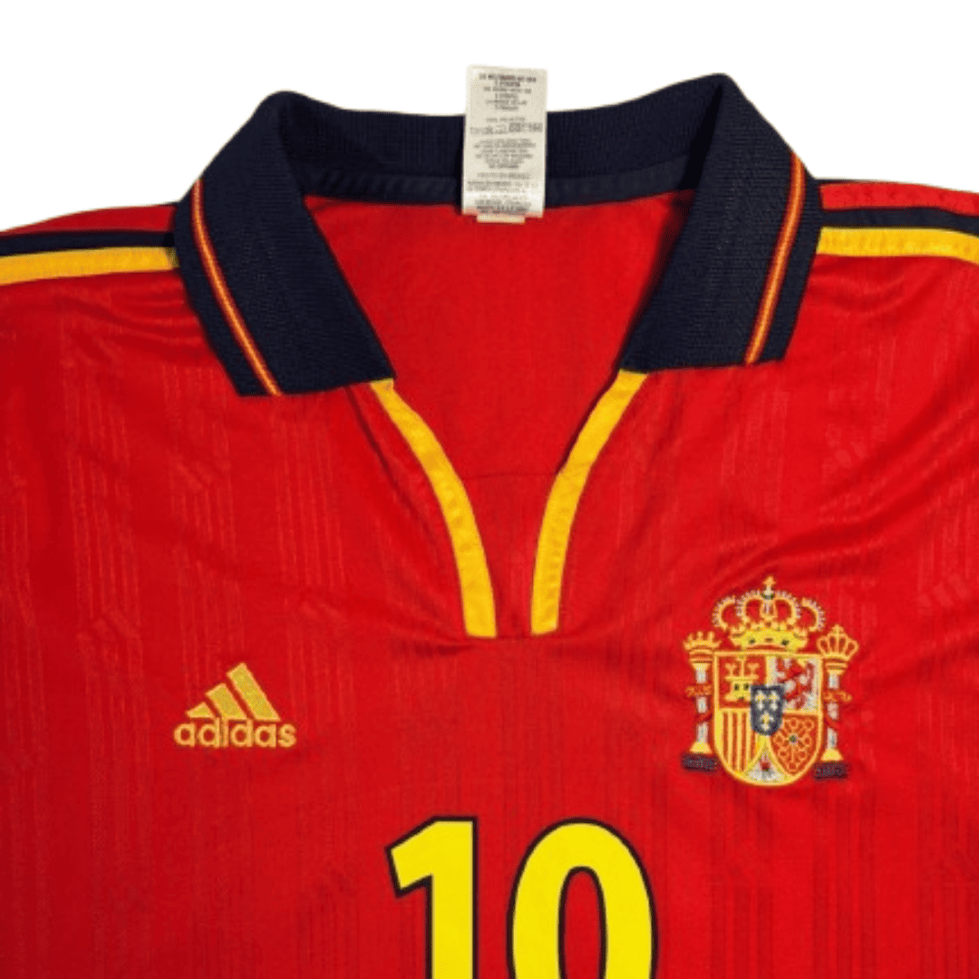Camiseta Adidas España Equipación Titular Euro 2000 + Raúl 10