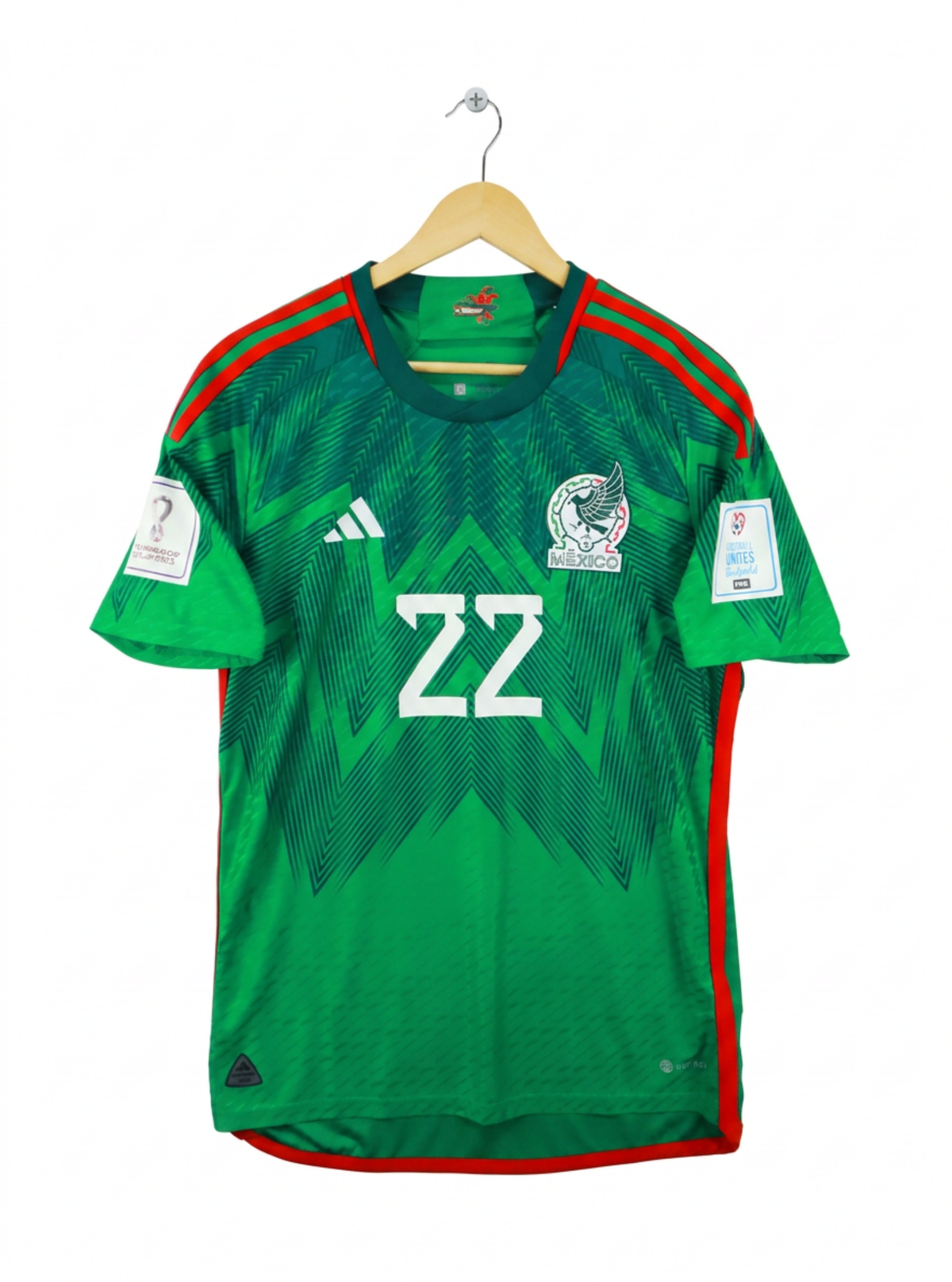 Camiseta 1ra México Mundial Qatar 2022 H.Lozano