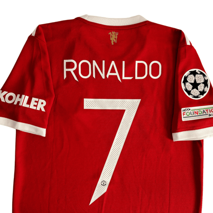 Camiseta Adidas Manchester United 2021/22 + Cristiano Ronaldo Champions League