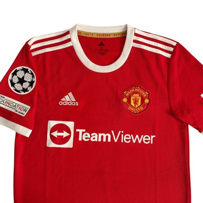 Camiseta Adidas Manchester United 2021/22 + Cristiano Ronaldo Champions League