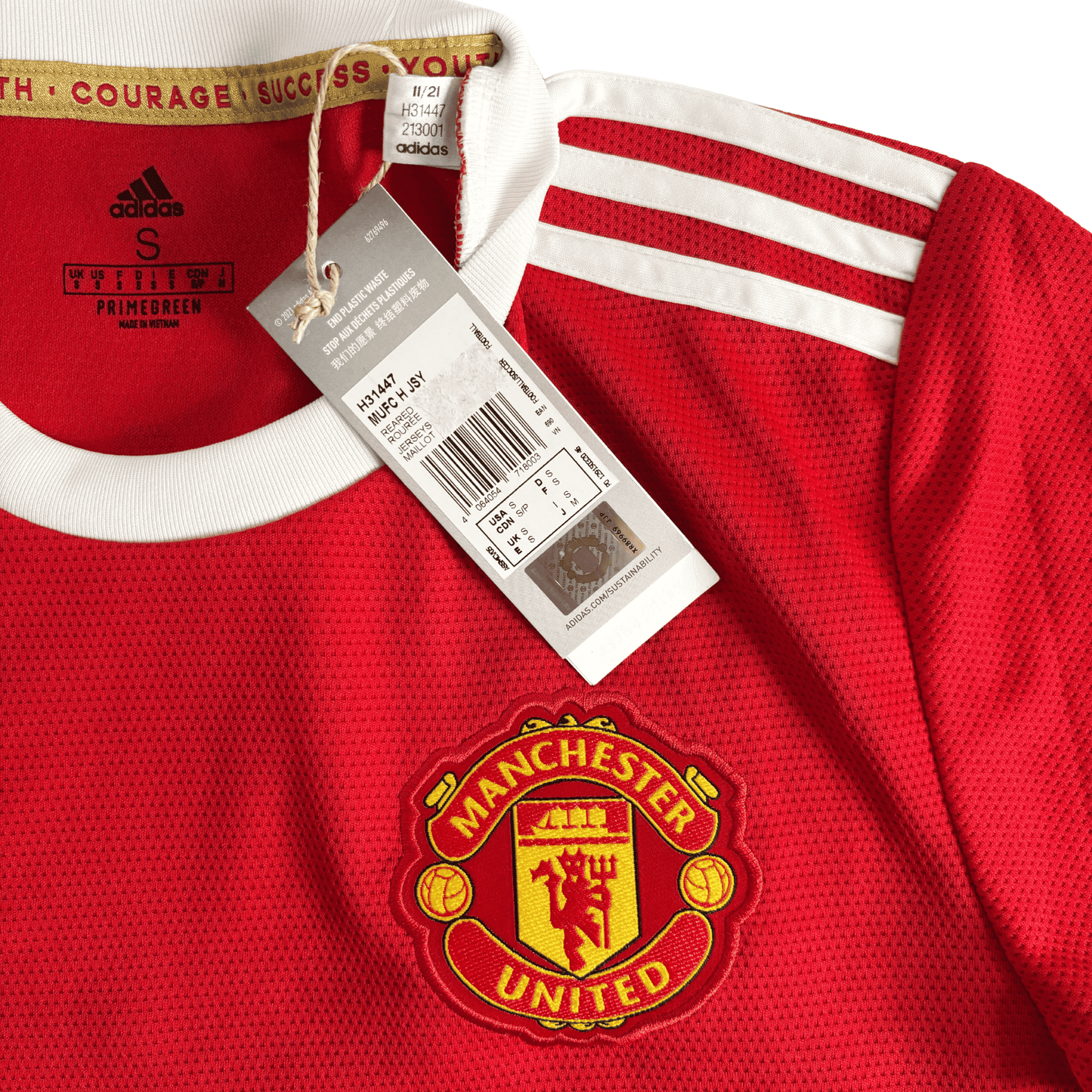 Camiseta Adidas Manchester United Primera Equipación 2021/22 + Cristiano Ronaldo