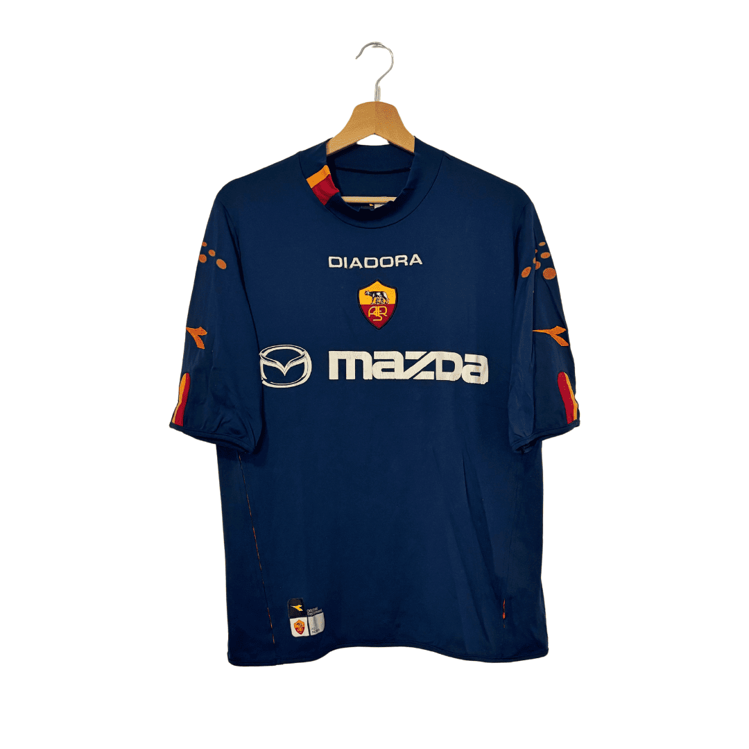 Camiseta Diadora Cuarta Equipación AS Roma 2003/04 + Totti 10