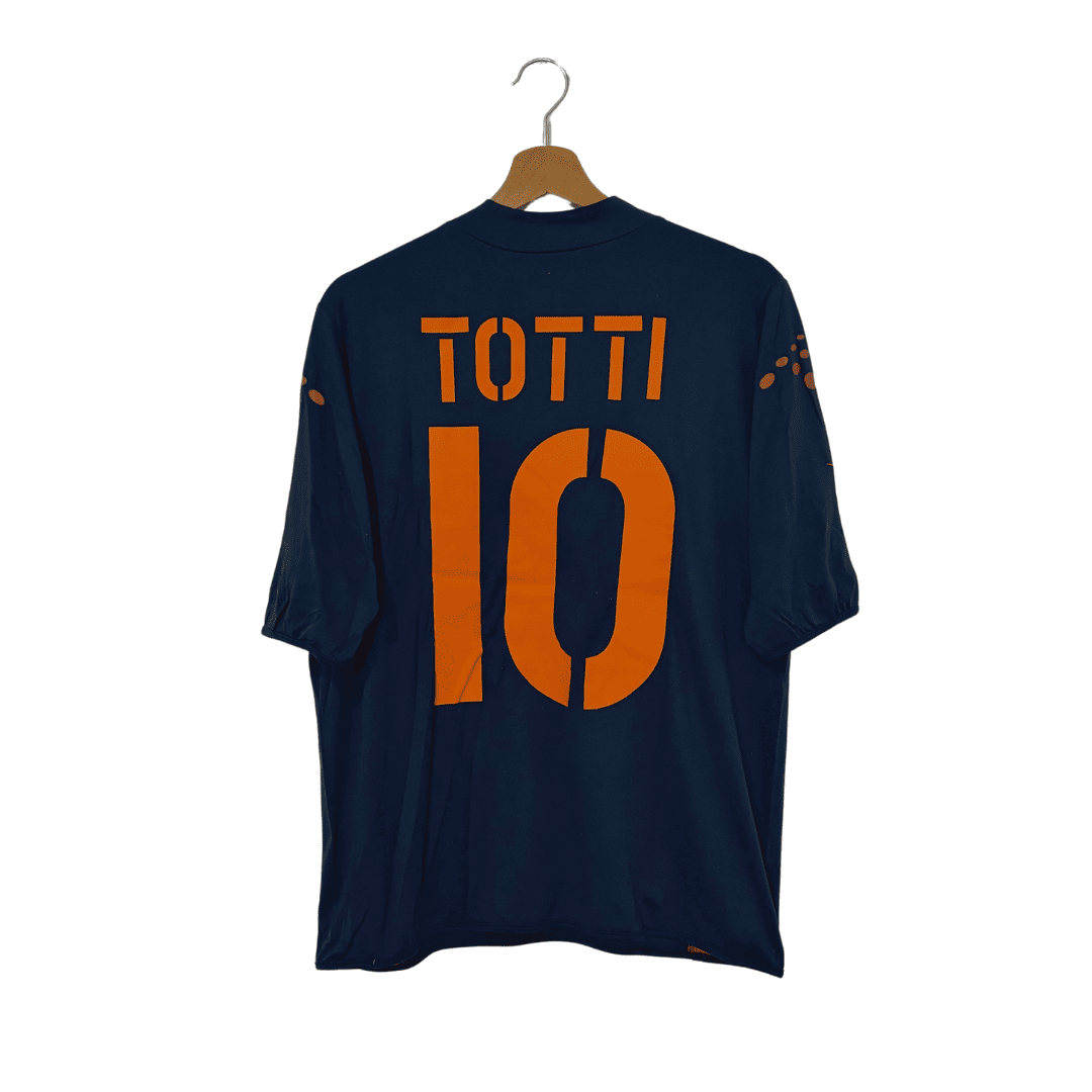 Camiseta Diadora Cuarta Equipación AS Roma 2003/04 + Totti 10