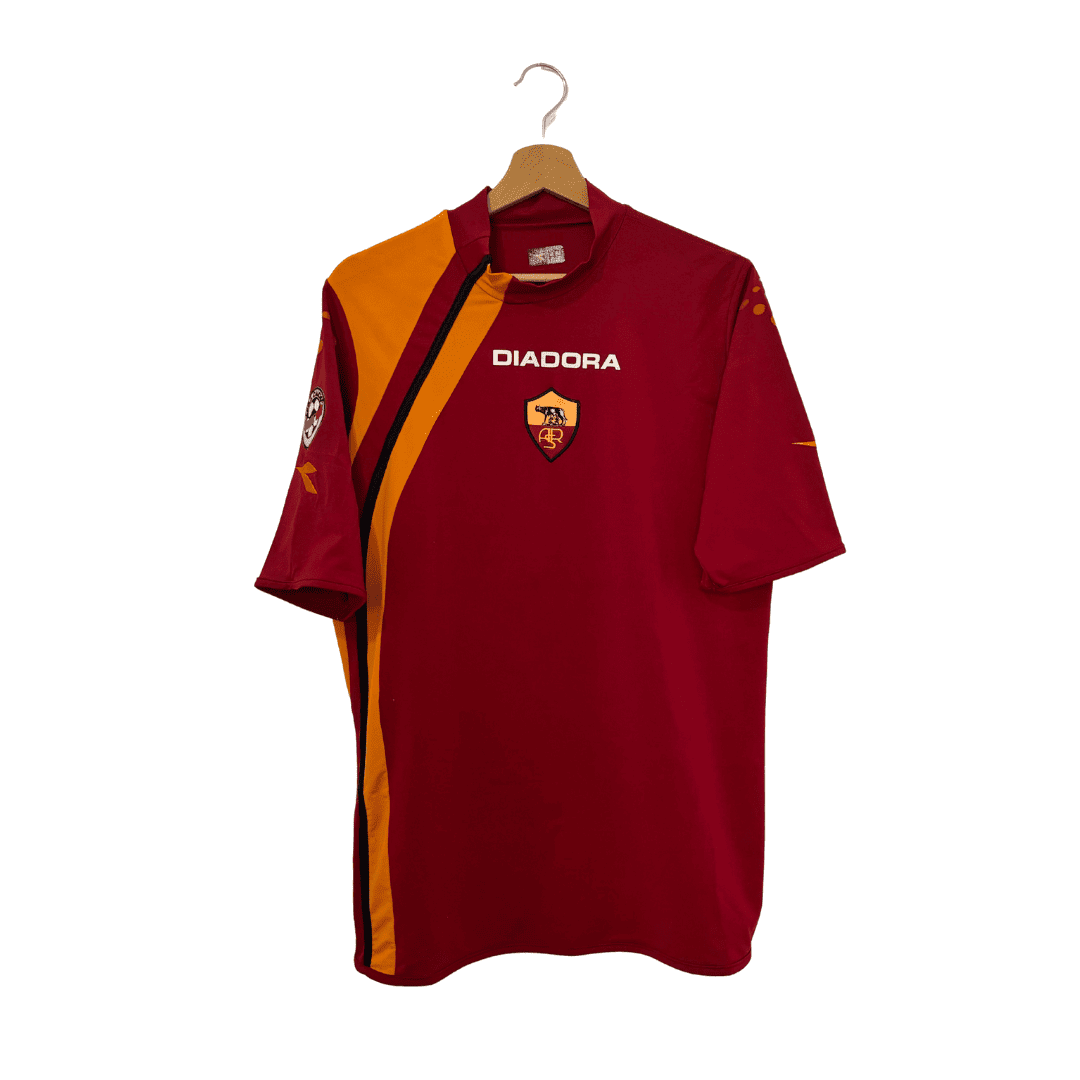Camiseta Diadora Primera Equipación AS Roma 2003/04 + Totti 10
