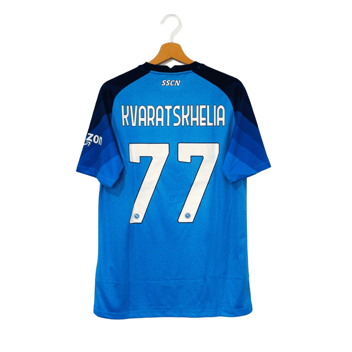 Camiseta Emporio Armani Napoli Primera Equipación 2022/23 + Kvaratskhelia