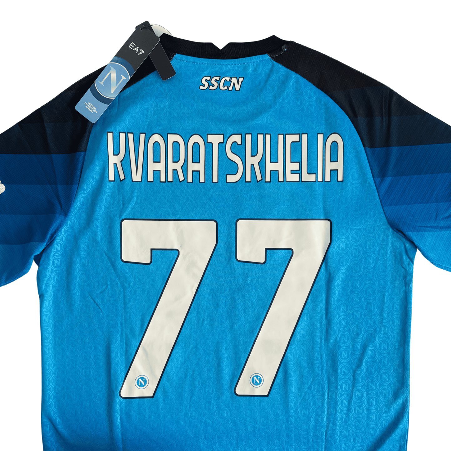 Camiseta Emporio Armani Napoli Primera Equipación 2022/23 + Kvaratskhelia