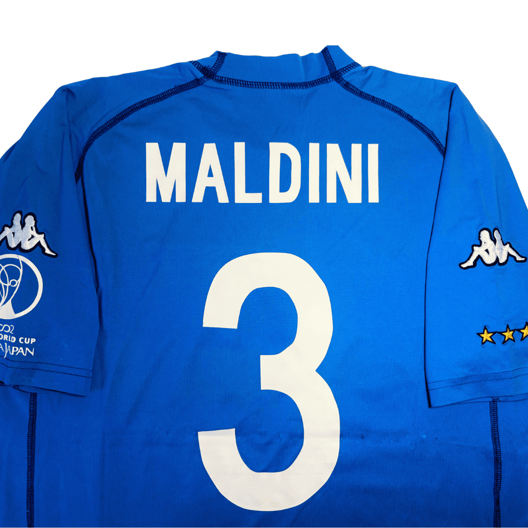 Camiseta Kappa Primera Equipación Italia 2002 + Maldini 3