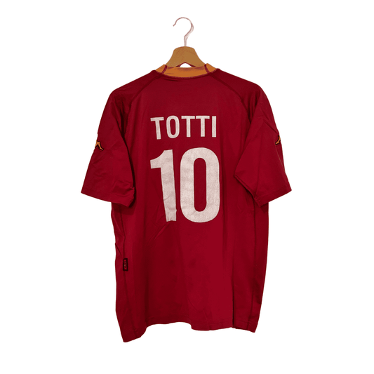 Camiseta Kappa Primera Equipación AS Roma 2000/01 + Totti 10