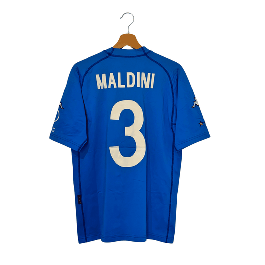 Camiseta Kappa Primera Equipación Italia 2002 + Maldini 3
