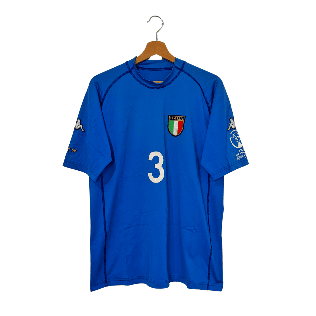 Camiseta Kappa Primera Equipación Italia 2002 + Maldini 3