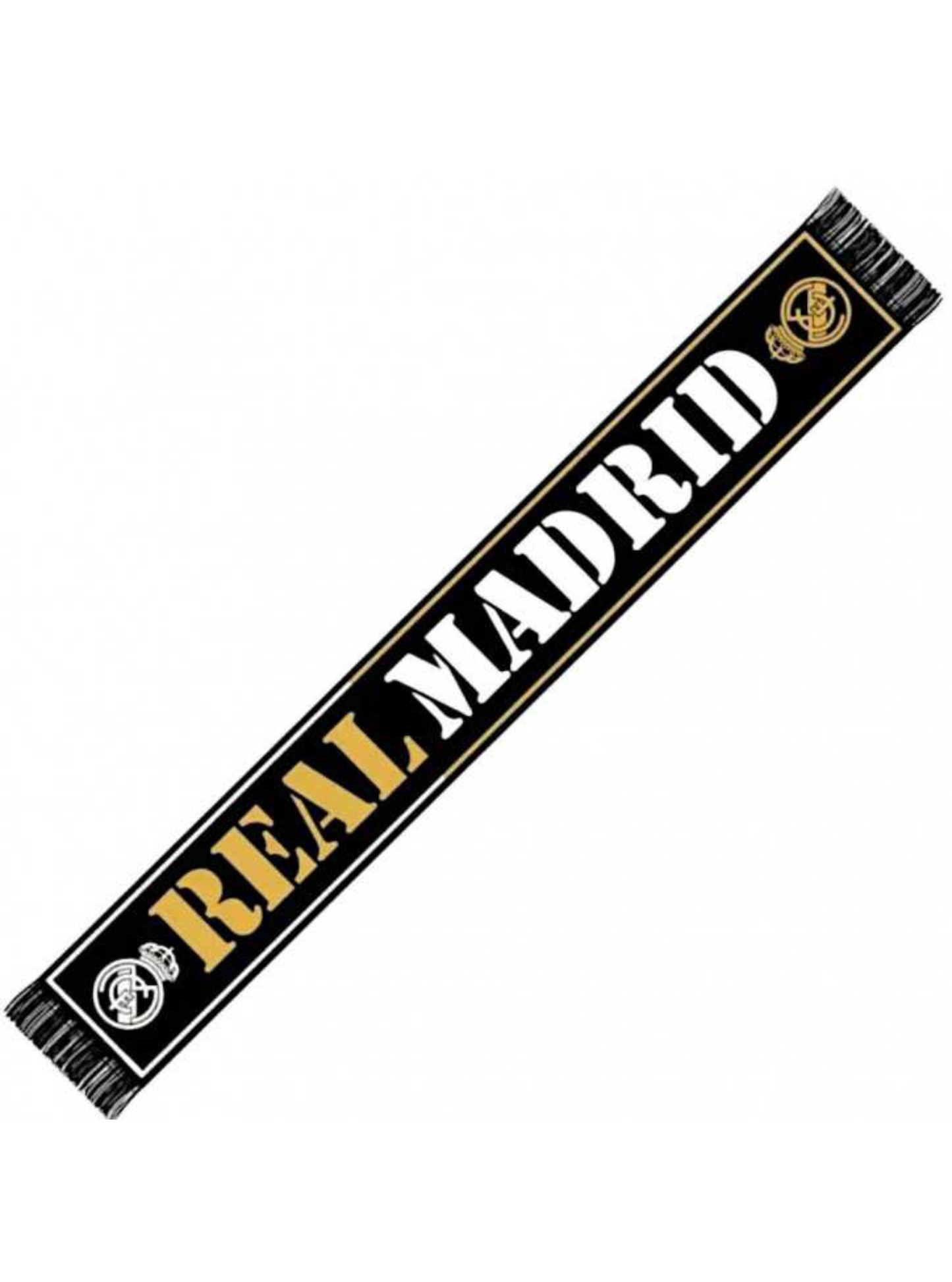 Bufanda Oficial Real Madrid Dorado y Blanco