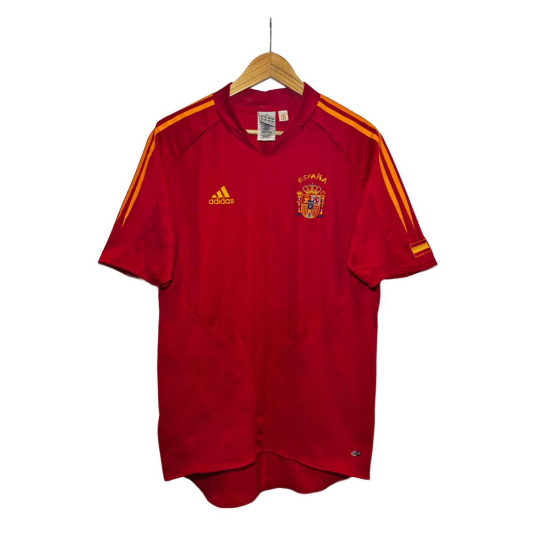 Camiseta Adidas España Primera Equipación 2004/05 + Raúl - Soyvillamelon