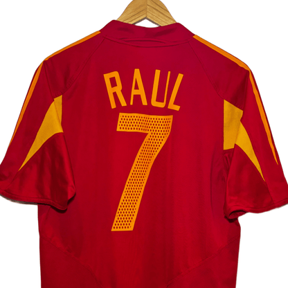 Camiseta Adidas España Primera Equipación 2004/05 + Raúl - Soyvillamelon