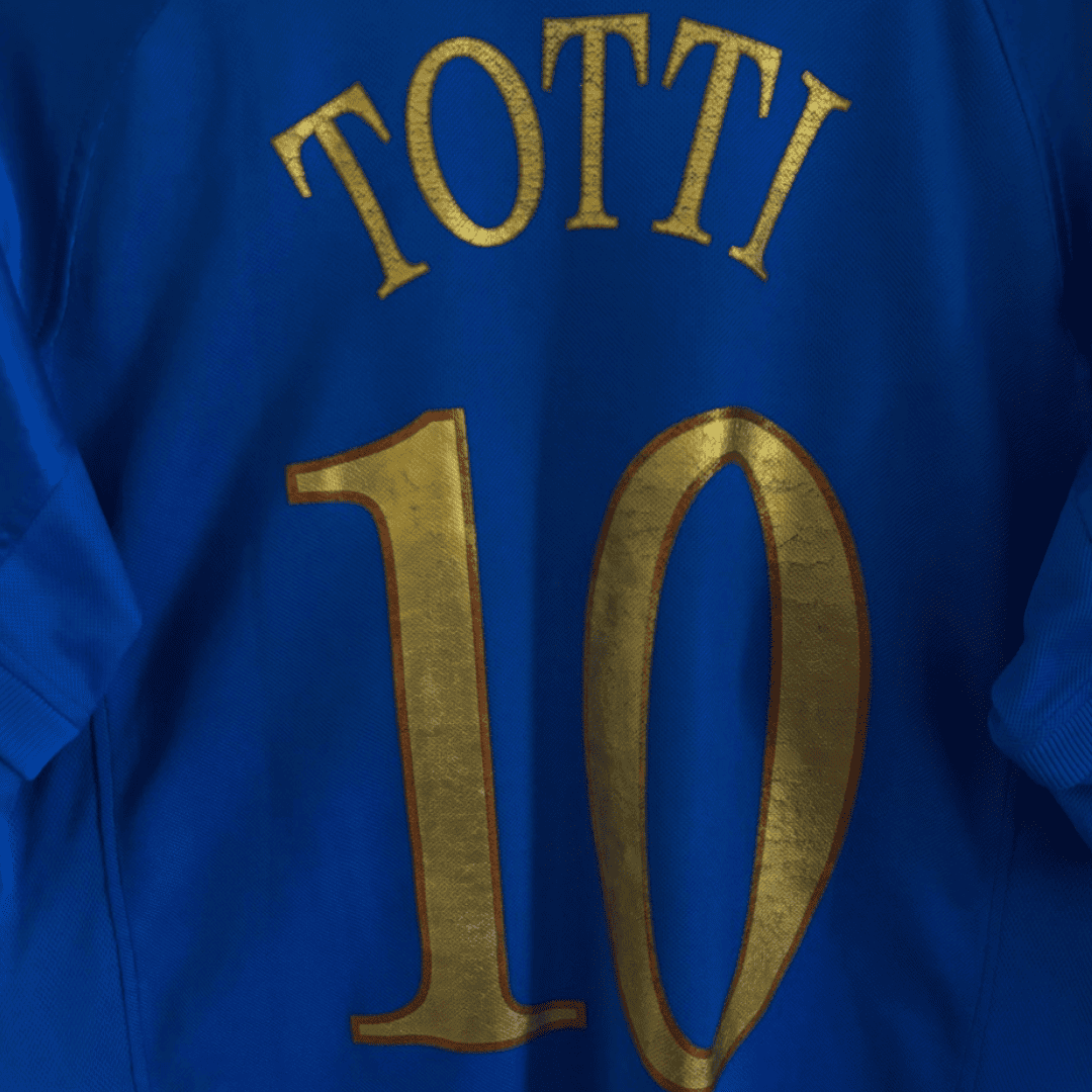 Camiseta Puma Italia Primera Equipación 2004/05 + Totti - Soyvillamelon