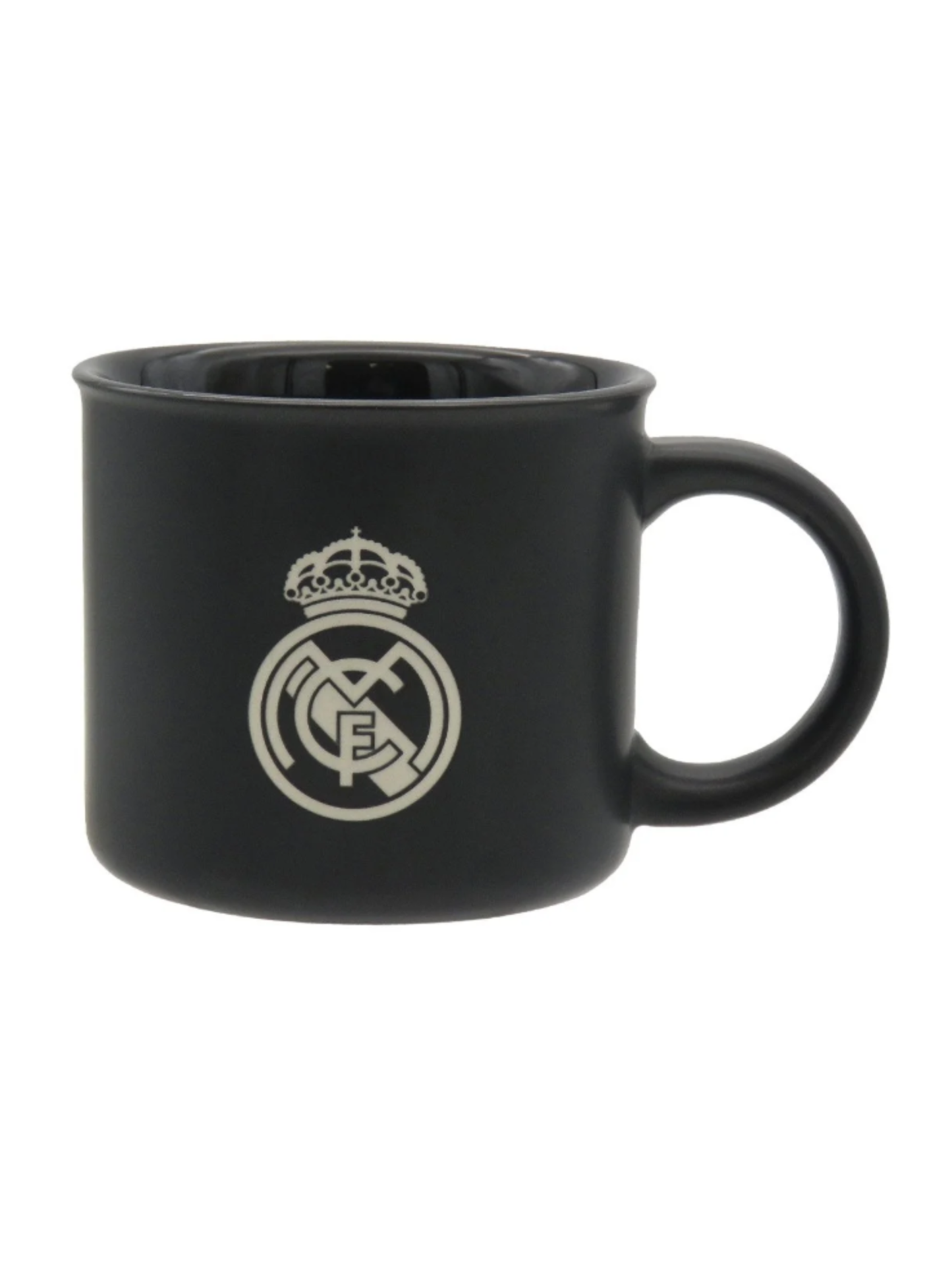 Taza Oficial Real Madrid Cerámica Negra 430 ml