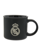 Taza Oficial Real Madrid Cerámica Negra 430 ml